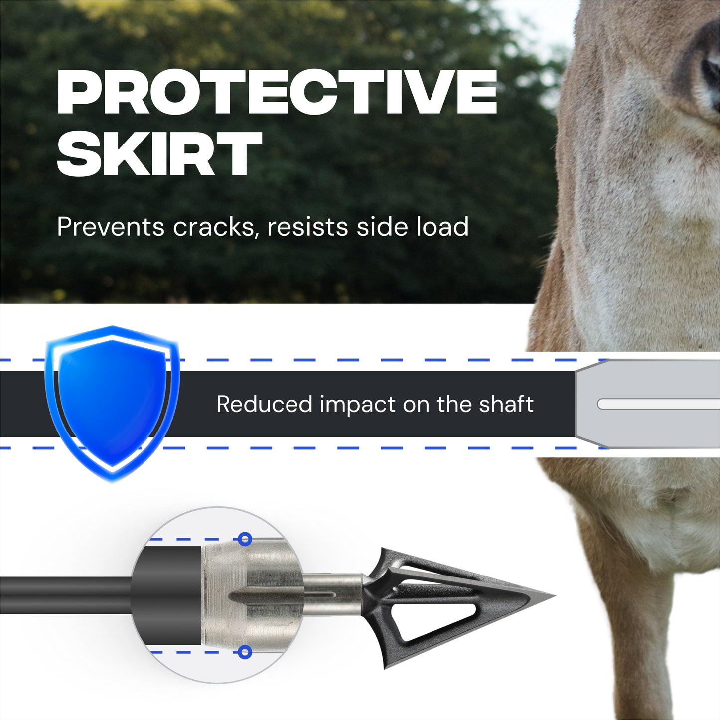 4.2mm Arrow Penetrator Insert 150gr Stainless Steel Adapter - 12pcs