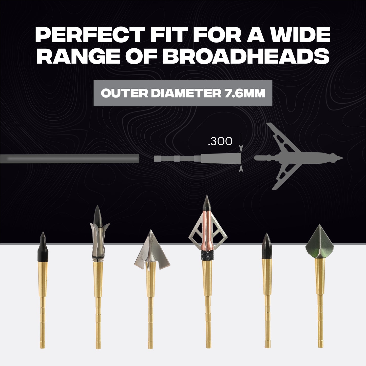 Copper Penetrator Insert Adapter Archery Arrow Shaft ID 4.2mm (12pcs)