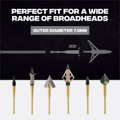 Copper Penetrator Insert Adapter Archery Arrow Shaft ID 4.2mm (12pcs)