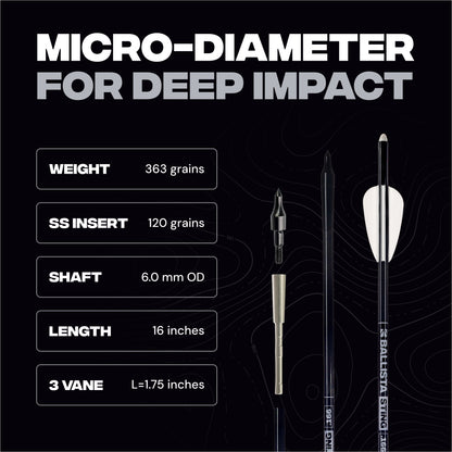 Hunting Kit: 4x32 Scope, 16" STING Carbon Bolts, Mechanical Broadheads & More
