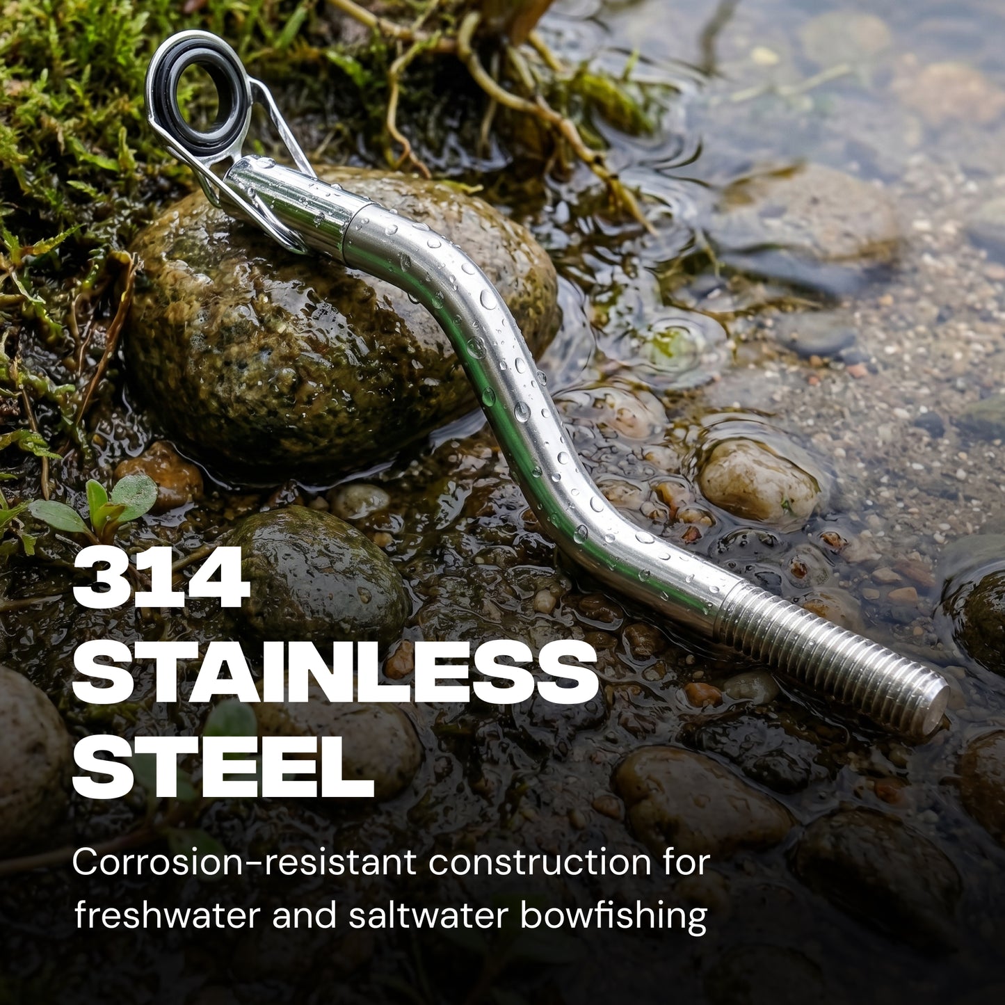 Bowfishing Line Guide, 314 Stainless Steel Crossbow Attachment