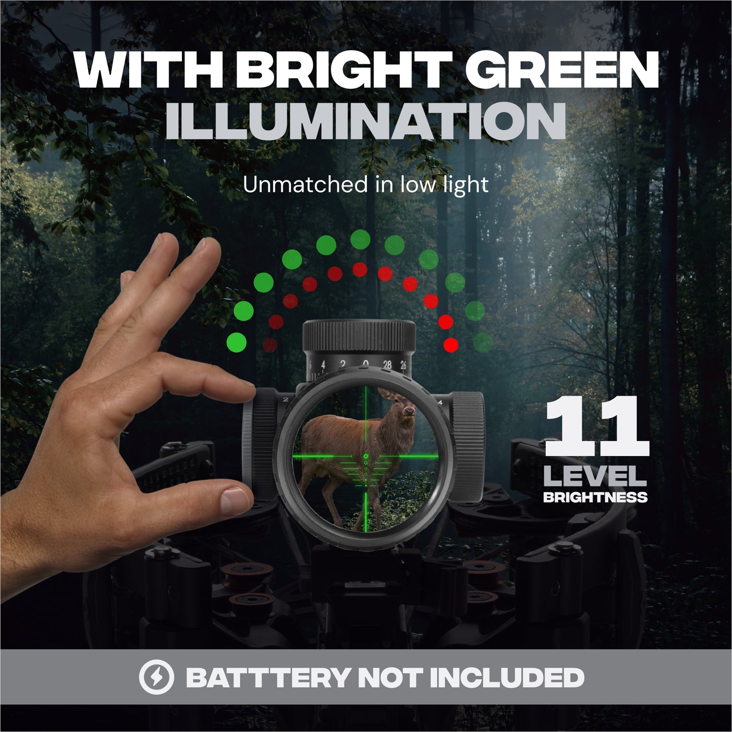 Falcon Flex 2-7x32 Crossbow Scope with Magnification, Illumination