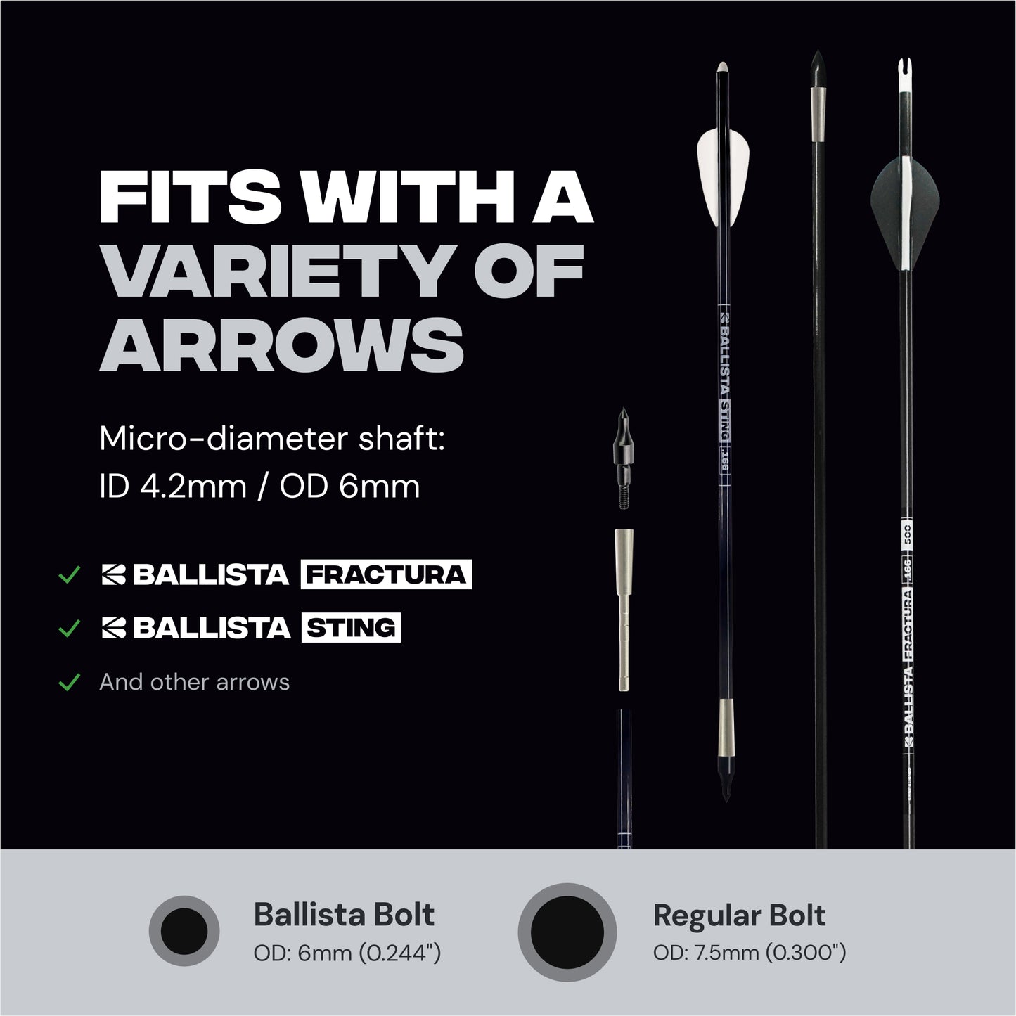 Stainless Steel Penetrator Insert Adapter Archery Arrow Shaft ID 4.2mm (12pcs)