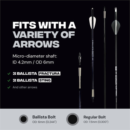 Stainless Steel Penetrator Insert Adapter Archery Arrow Shaft ID 4.2mm (12pcs)