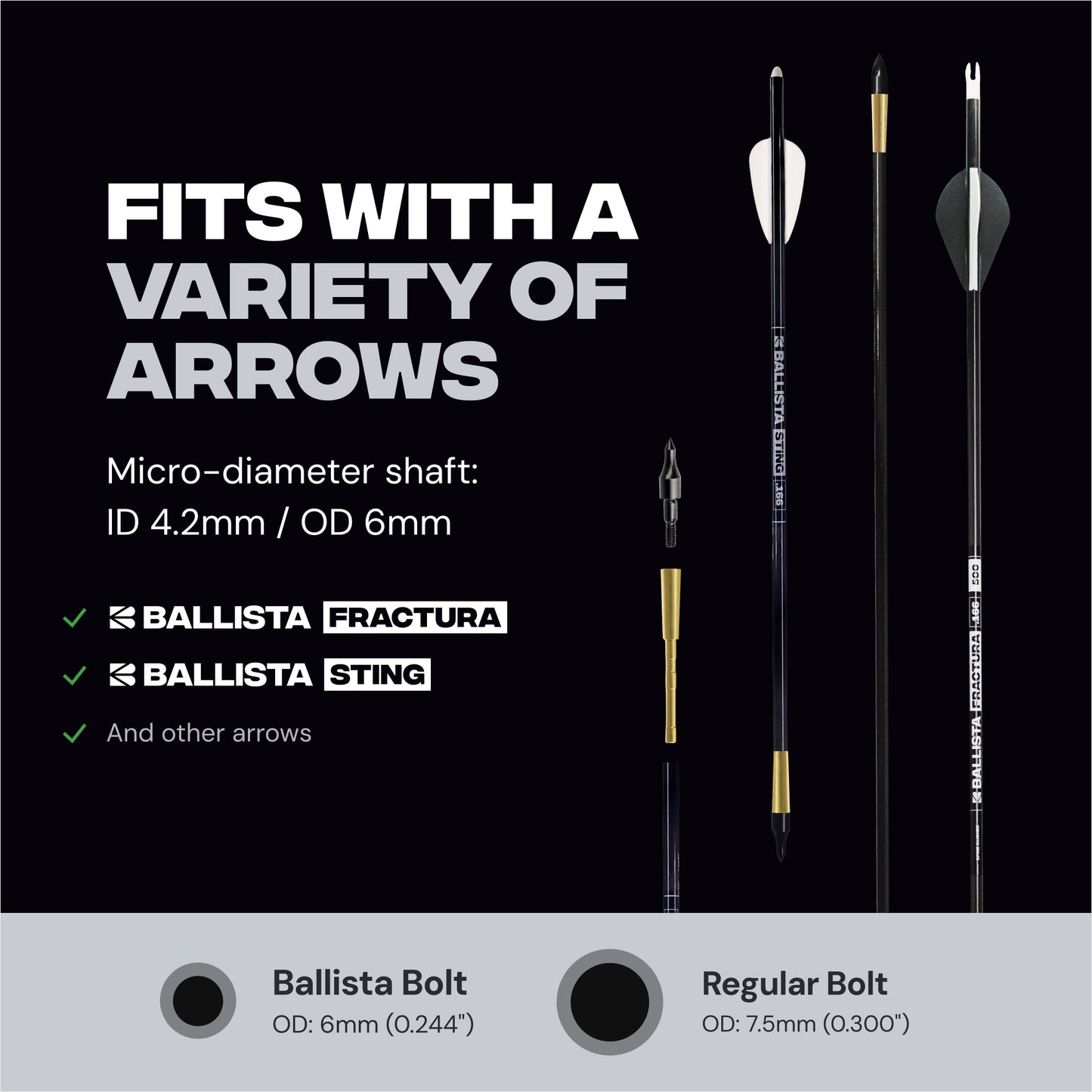 Copper Penetrator Insert Adapter Archery Arrow Shaft ID 4.2mm (12pcs)