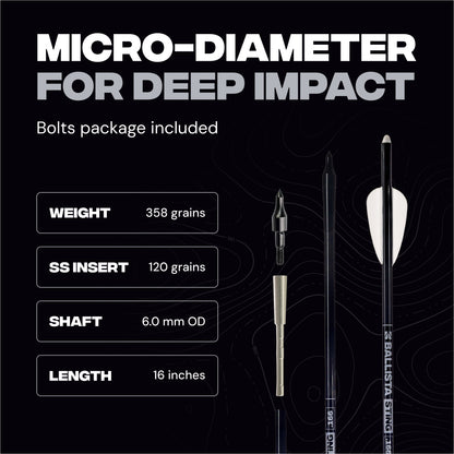 Hunting Kit: 4x32 Scope, 16" STING Carbon Bolts, Mechanical Broadheads & More