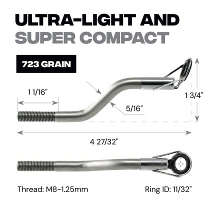Bowfishing Line Guide, 314 Stainless Steel Crossbow Attachment