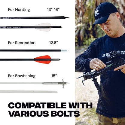 Mini arbalète à poulies BAT avec crosse Triangle – 300 FPS & 130 lbs – Reconditionnée