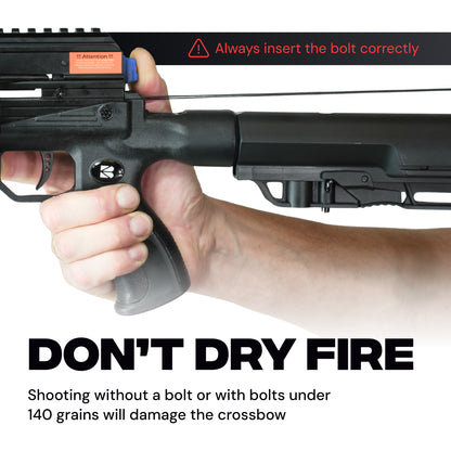 Pistolet arbalète à poulies BAT avec crosse L – 300 FPS & 130 lbs – Reconditionné