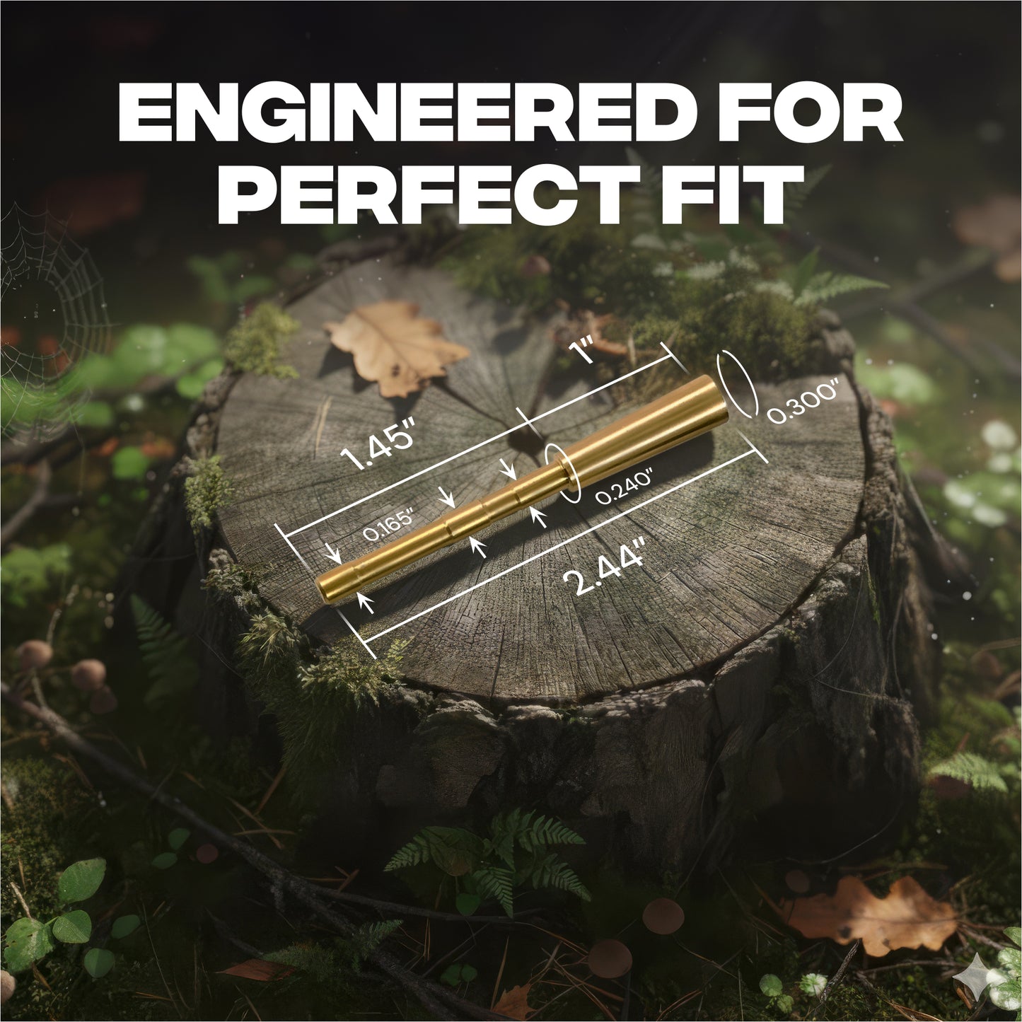 Copper Penetrator Insert Adapter Archery Arrow Shaft ID 4.2mm (12pcs)