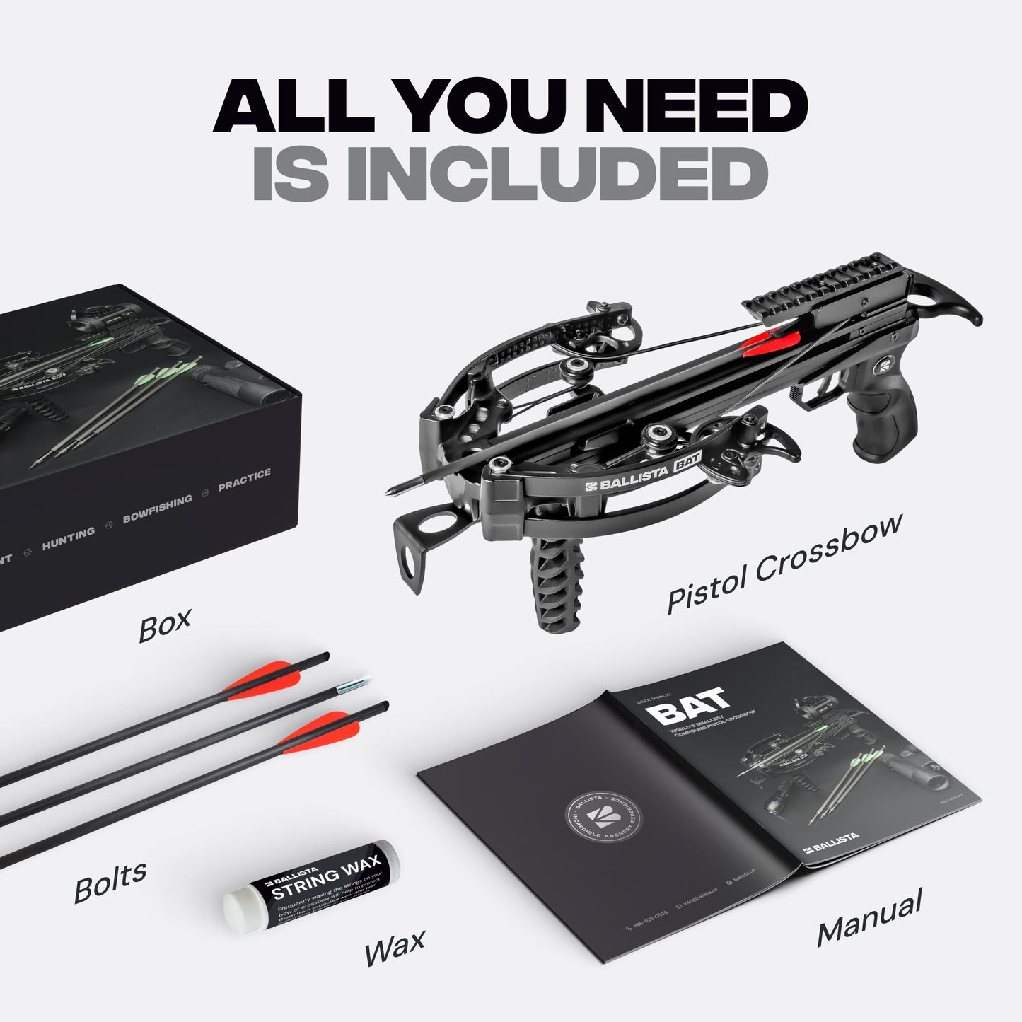 BAT Compound Mini Crossbow with Hand Made Custom Strings