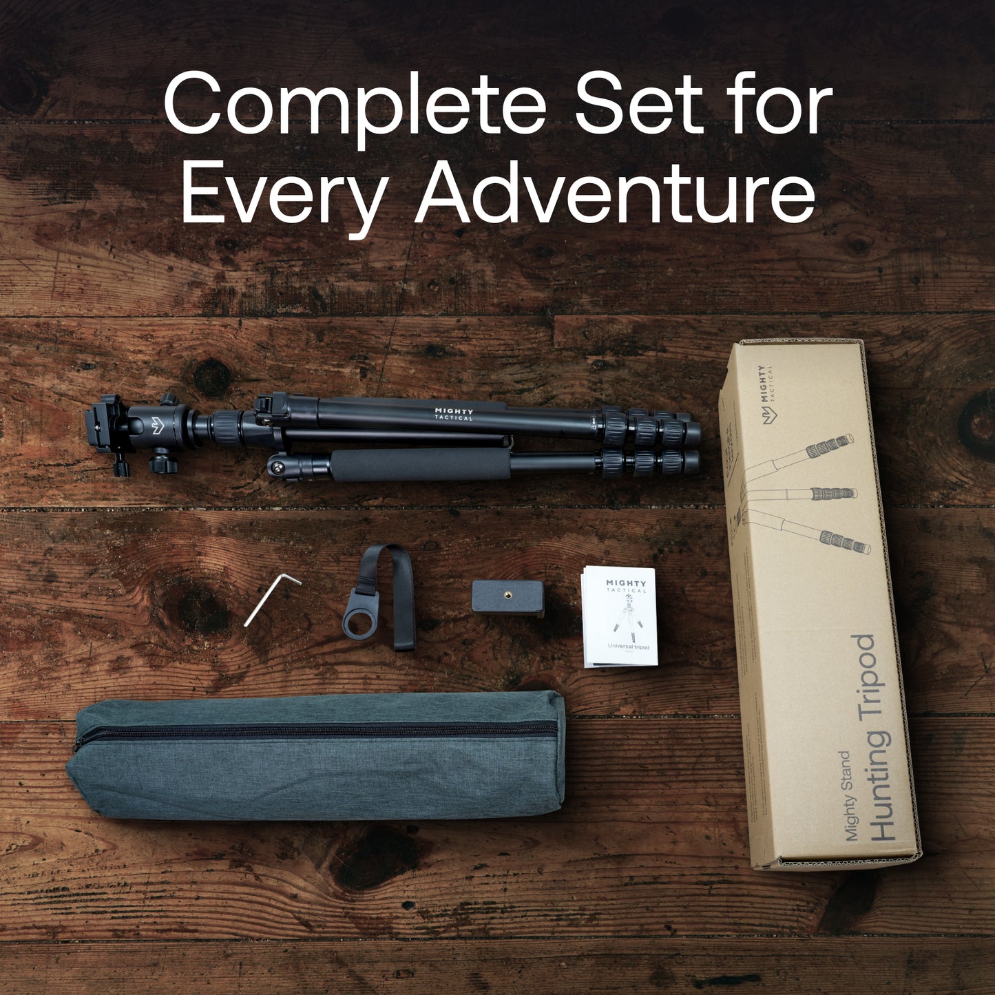 Tripod Hunting & Outdoor Tripod 303 – 155cm Max, 10KG Load Capacity w/ Carry Bag