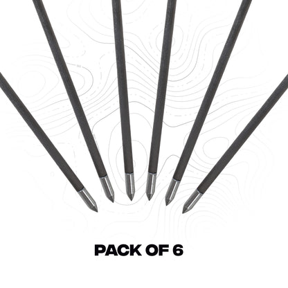 Carbon Bolts 10.5" for BAT and BAT Reverse Crossbow with Magazine (6 pc)
