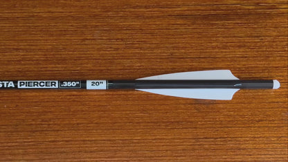 PIERCER 3-Vanes Carbon Crossbow Bolts - Ideal for MEGABAT Reverse - Pack of 6