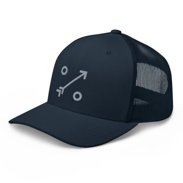 Retro-trucker-hat-navy-left-front- C B A D - BALLISTA Crossbows for Fishing, Hunting and Entertainment