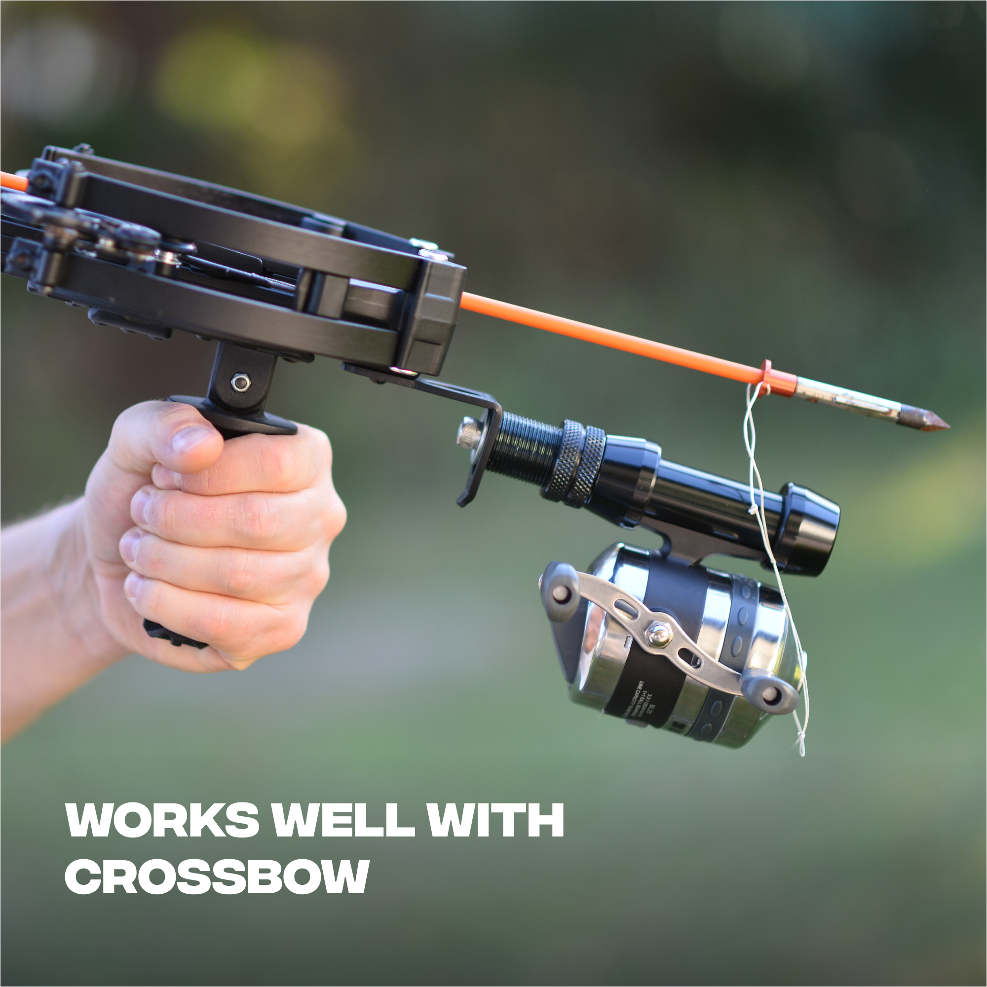 Cross Bow w/ Red Laser - Fishing Arrow - Reel
