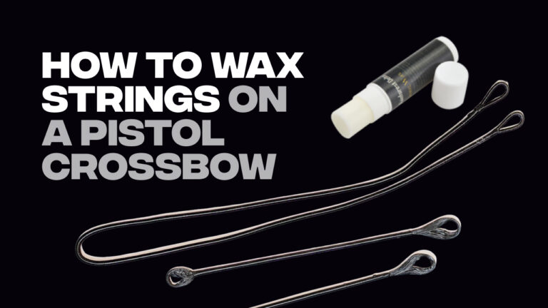 How to lubricate the bowstrings with wax on a Ballista Bat