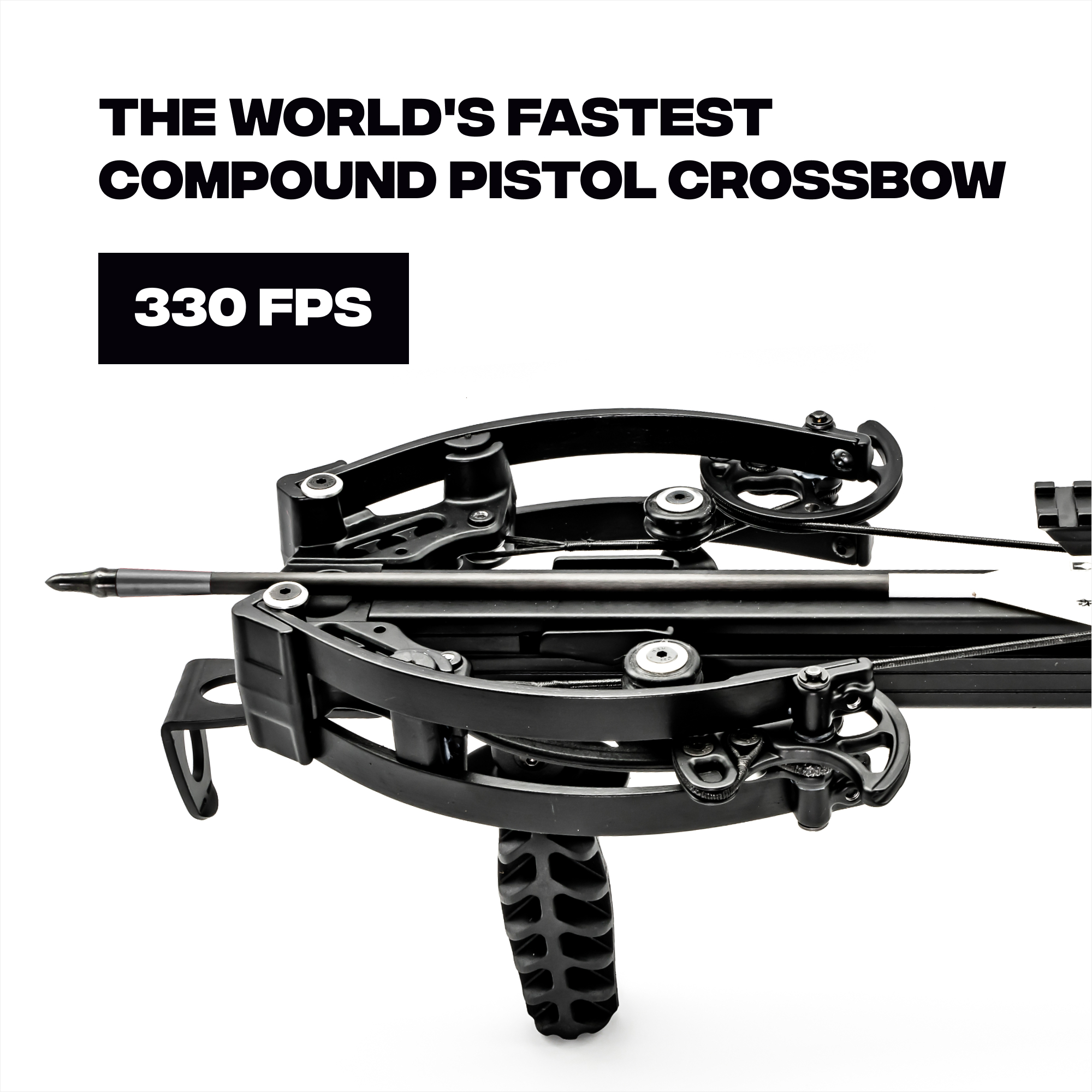 BALLISTA BAT Pistol Crossbow - Fast 330fps, Powerful 130lbs, Mini