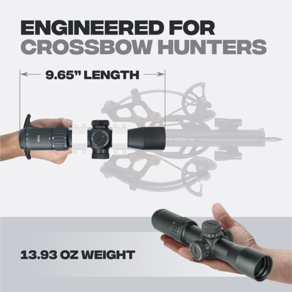 Falcon Flex 2-7x32 Crossbow Scope with Magnification, Illumination - Image 7